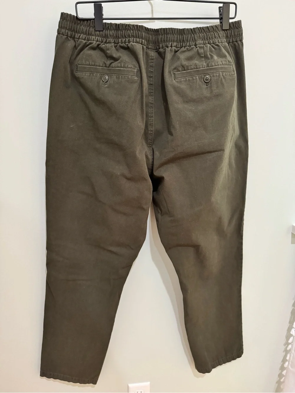 J. Crew Men's Olive Green Drawstring Chino